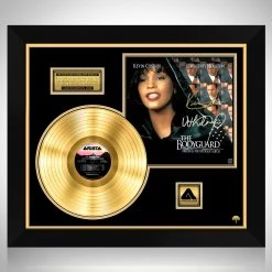 RARE-T The Bodyguard Soundtrack Gold LP Limited Signature Edition Studio Licensed Custom Frame