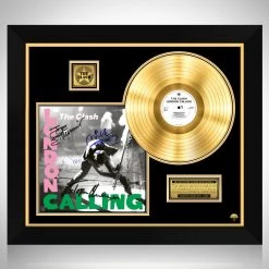 RARE-T Limited Edition Frames The Clash London Calling Gold LP Limited Signature Edition Studio Licensed Custom Frame