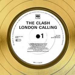 RARE-T Limited Edition Frames The Clash London Calling Gold LP Limited Signature Edition Studio Licensed Custom Frame