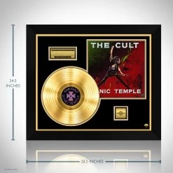 RARE-T The Cult - Sonic Temple Gold LP Limited Signature Edition Studio Licensed Custom Frame Limited Edition Frames