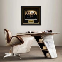 PPC The Departed Beckett Certified Hand-Signed Mini Poster By Martin Scorsese & Matt Damon Custom Frame Signed Memorabilia