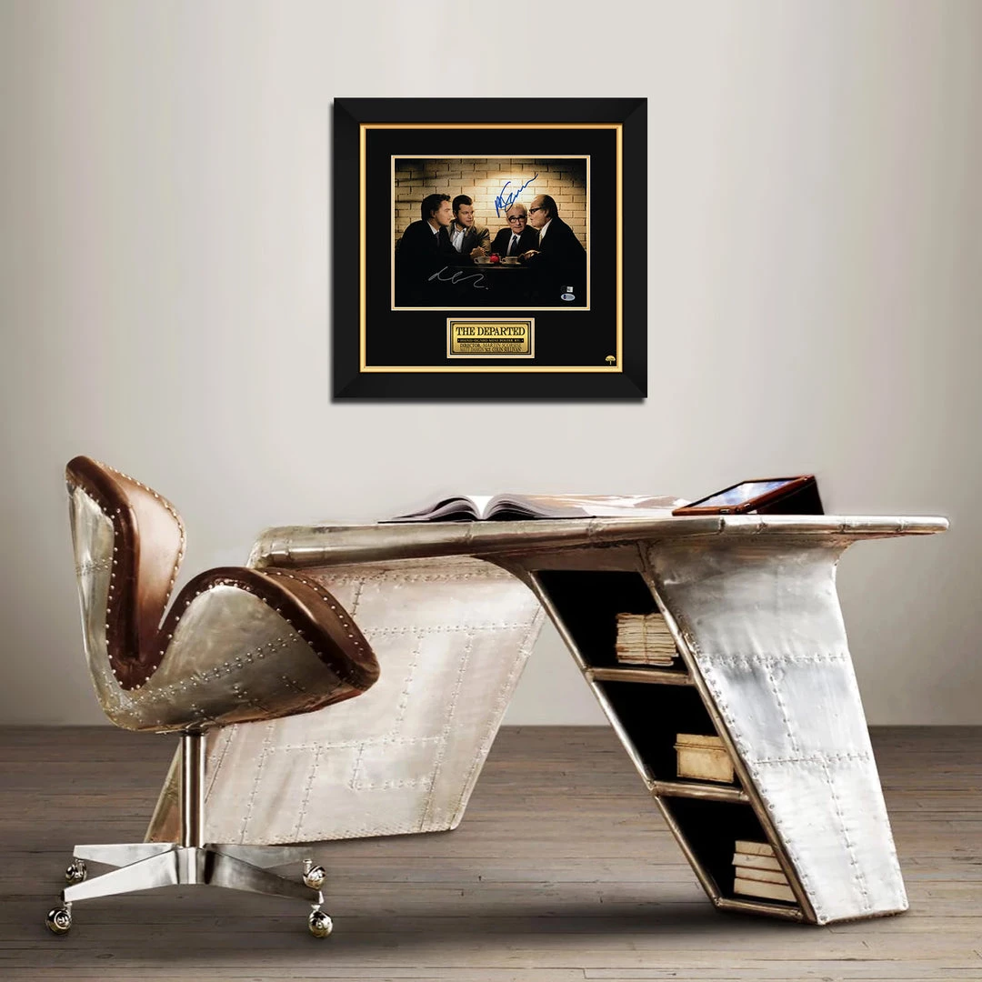 PPC The Departed Beckett Certified Hand-Signed Mini Poster By Martin Scorsese & Matt Damon Custom Frame Signed Memorabilia 2 PPC The Departed Beckett Certified Hand-Signed Mini Poster By Martin Scorsese & Matt Damon Custom Frame Signed Memorabilia