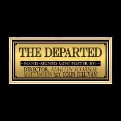 PPC The Departed Beckett Certified Hand-Signed Mini Poster By Martin Scorsese & Matt Damon Custom Frame Signed Memorabilia 16 PPC The Departed Beckett Certified Hand-Signed Mini Poster By Martin Scorsese & Matt Damon Custom Frame Signed Memorabilia