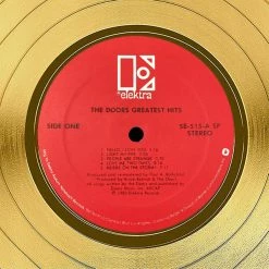 RARE-T Limited Edition Frames The Doors Greatest Hits Gold LP Limited Signature Edition Studio Licensed Custom Frame