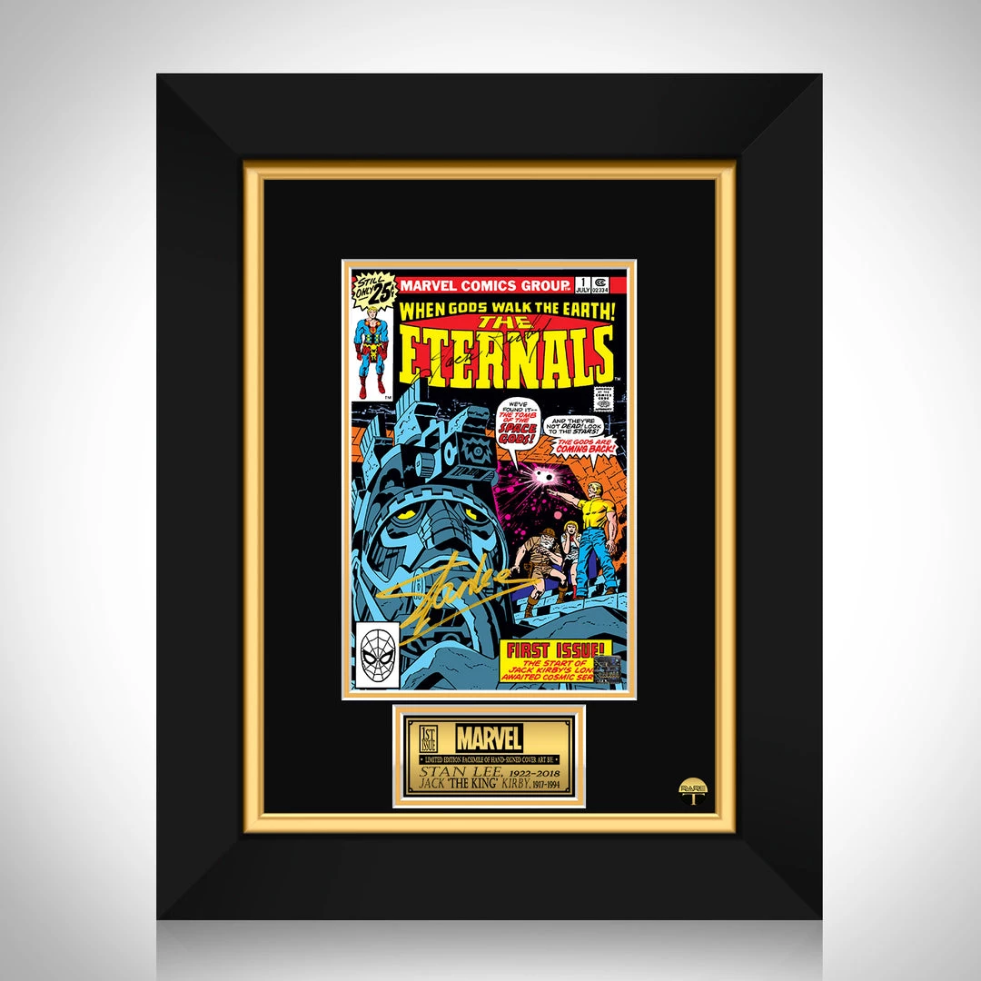 RARE-T The Eternals #1 Comic Book Cover Art Limited Signature Edition Studio Licensed Custom Frame 1 RARE-T The Eternals #1 Comic Book Cover Art Limited Signature Edition Studio Licensed Custom Frame