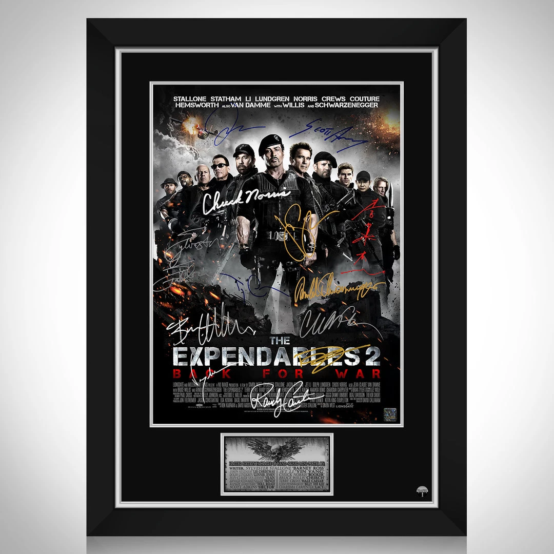RARE-T The Expendables 2 Mini Poster Limited Signature Edition Studio Licensed Custom Frame 1 RARE-T The Expendables 2 Mini Poster Limited Signature Edition Studio Licensed Custom Frame