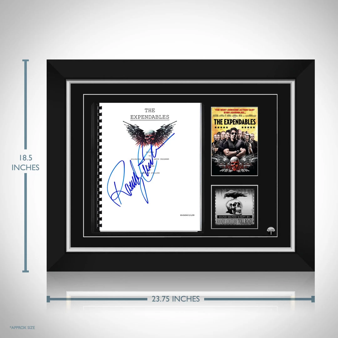 PPC NEW The Expendables - Beckett Certified Hand-Signed Script By Randy Couture Custom Frame 3 PPC NEW The Expendables - Beckett Certified Hand-Signed Script By Randy Couture Custom Frame