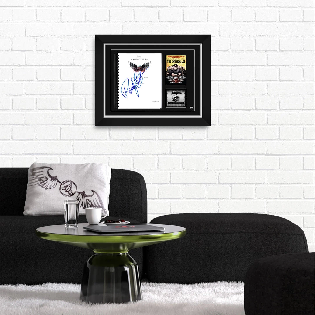 PPC NEW The Expendables - Beckett Certified Hand-Signed Script By Randy Couture Custom Frame 2 PPC NEW The Expendables - Beckett Certified Hand-Signed Script By Randy Couture Custom Frame