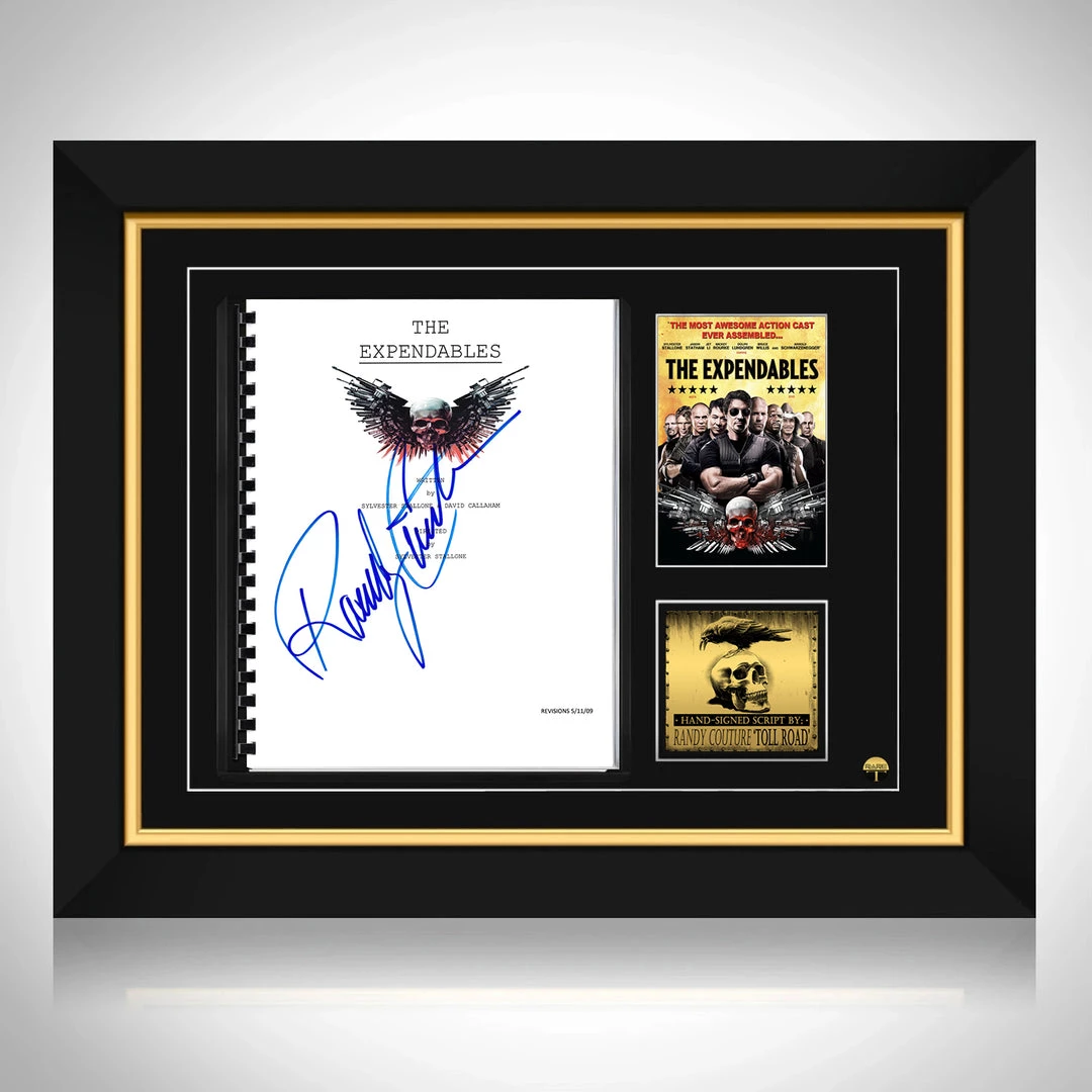 PPC NEW The Expendables - Beckett Certified Hand-Signed Script By Randy Couture Custom Frame 13 PPC NEW The Expendables - Beckett Certified Hand-Signed Script By Randy Couture Custom Frame