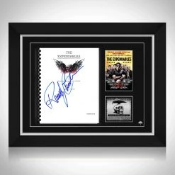 PPC NEW The Expendables - Beckett Certified Hand-Signed Script By Randy Couture Custom Frame