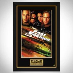 RARE-T The Fast And The Furious Mini Poster Limited Signature Edition Studio Licensed Custom Frame