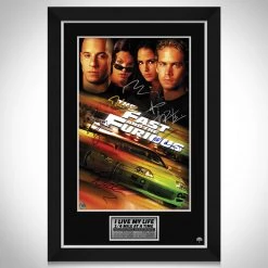 RARE-T The Fast And The Furious Mini Poster Limited Signature Edition Studio Licensed Custom Frame