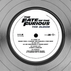 RARE-T The Fate Of The Furious - The Album Platinum LP Limited Signature Edition Studio Licensed Custom Frame Limited Edition Frames