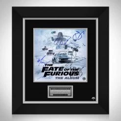 RARE-T The Fate Of The Furious - The Album LP Cover Limited Signature Edition Studio Licensed Custom Frame Limited Edition Frames