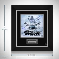 RARE-T The Fate Of The Furious - The Album LP Cover Limited Signature Edition Studio Licensed Custom Frame Limited Edition Frames