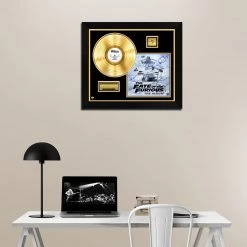 RARE-T The Fate Of The Furious - The Album Gold LP Limited Signature Edition Studio Licensed Custom Frame Limited Edition Frames