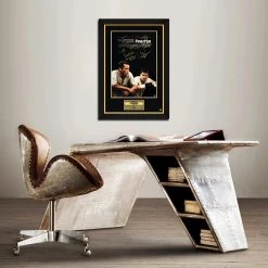 RARE-T The Fighter Mini Poster Limited Signature Edition Studio Licensed Custom Frame Sports Memorabilia