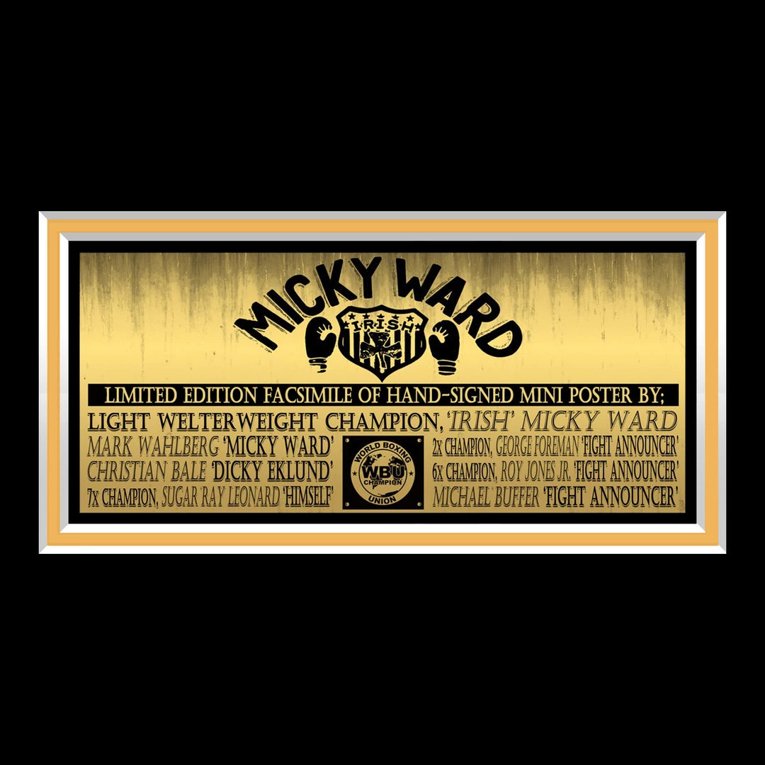 RARE-T The Fighter Mini Poster Limited Signature Edition Studio Licensed Custom Frame Sports Memorabilia 5 RARE-T The Fighter Mini Poster Limited Signature Edition Studio Licensed Custom Frame Sports Memorabilia