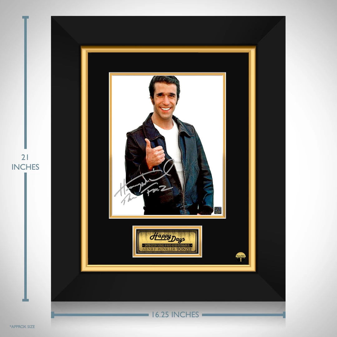 RARE-T Happy Days - Fonzie Limited Signature Edition Studio Licensed Photo Custom Frame Limited Edition Frames 4 RARE-T Happy Days - Fonzie Limited Signature Edition Studio Licensed Photo Custom Frame Limited Edition Frames