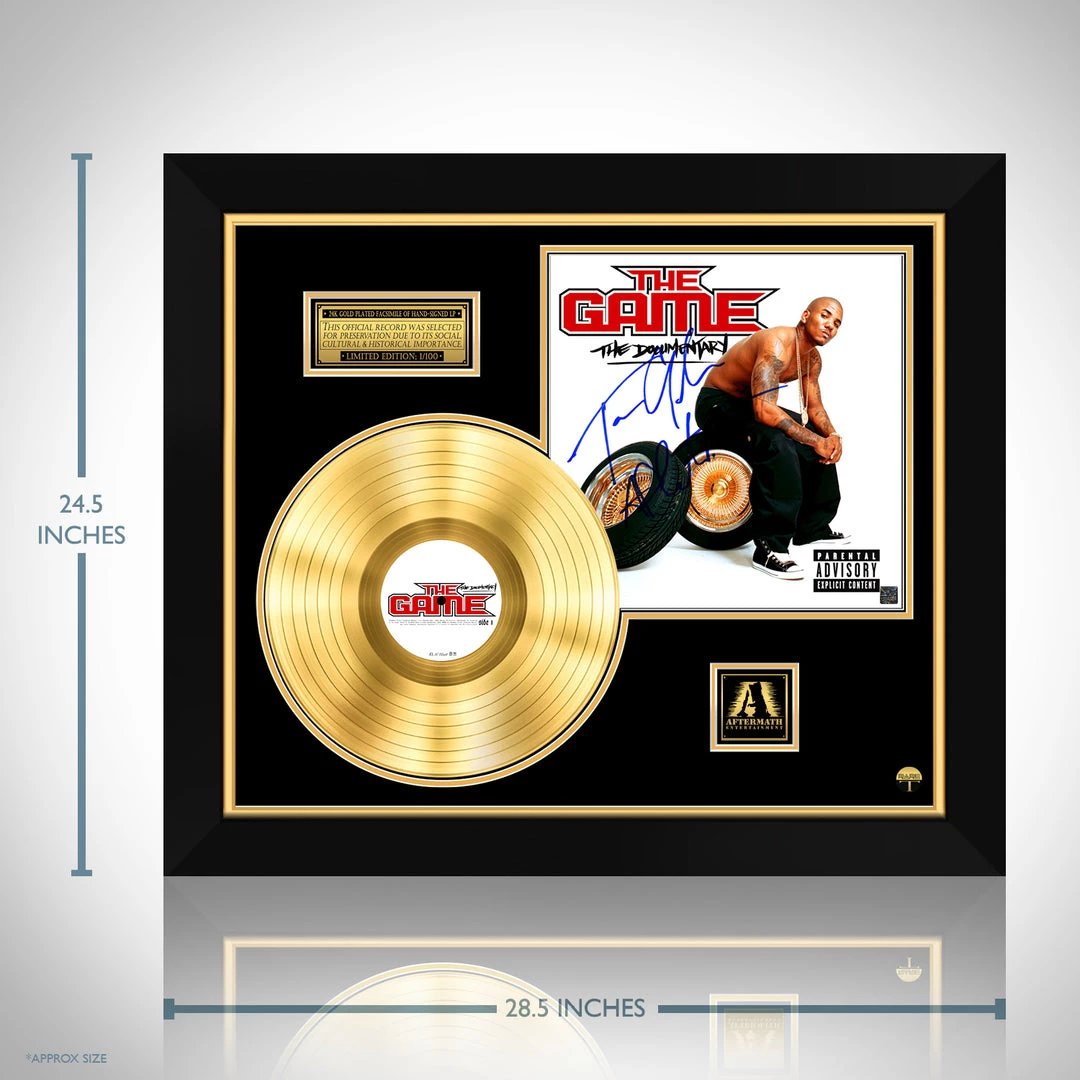 RARE-T The Game - The Documentary Gold LP Limited Signature Edition Studio Licensed Custom Frame 3 RARE-T The Game - The Documentary Gold LP Limited Signature Edition Studio Licensed Custom Frame