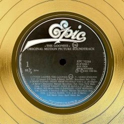 RARE-T The Goonies - Original Motion Picture Soundtrack Gold LP Limited Signature Edition Studio Licensed Custom Frame NEW