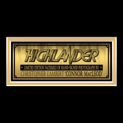 RARE-T Highlander - Connor MacLeod Photo Limited Signature Edition Studio Licensed Custom Frame