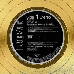 Rare-T Limited Edition Frames The Judds - Why Not Me Gold LP Limited Signature Edition Studio Licensed Custom Frame