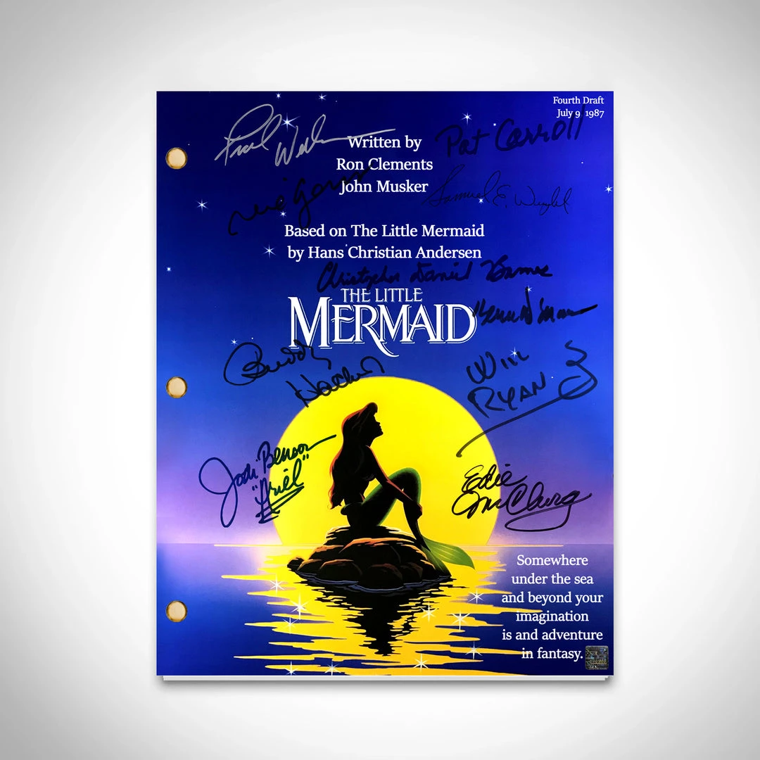 RARE-T The Little Mermaid Script Limited Signature Edition Studio Licensed Custom Frame 2 RARE-T The Little Mermaid Script Limited Signature Edition Studio Licensed Custom Frame