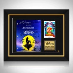 RARE-T The Little Mermaid Script Limited Signature Edition Studio Licensed Custom Frame