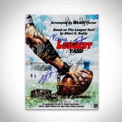 RARE-T The Longest Yard (2005) Transcript Limited Signature Edition Studio Licensed Custom Frame