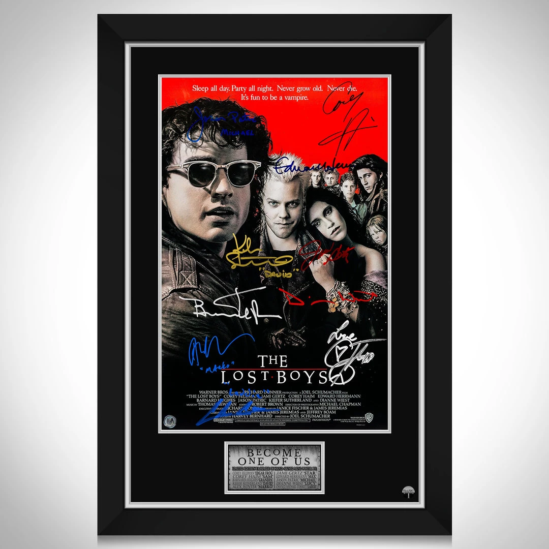 RARE-T The Lost Boys Mini Poster Limited Signature Edition Studio Licensed Custom Frame 9 RARE-T The Lost Boys Mini Poster Limited Signature Edition Studio Licensed Custom Frame