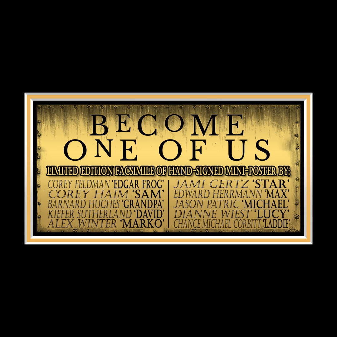 RARE-T The Lost Boys Mini Poster Limited Signature Edition Studio Licensed Custom Frame 6 RARE-T The Lost Boys Mini Poster Limited Signature Edition Studio Licensed Custom Frame