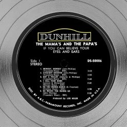 RARE-T The Mama's And The Papa's - If You Can Believe Your Eyes And Ears Platinum LP Limited Signature Edition Studio Licensed Custom Frame Limited Edition Frames