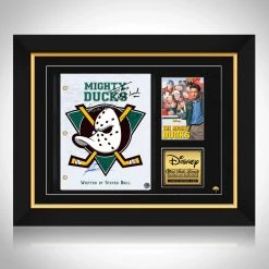 RARE-T NEW The Mighty Ducks Script Limited Signature Edition Studio Licensed Custom Frame