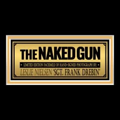RARE-T The Naked Gun - Lt. Drebin Photo Limited Signature Edition Studio Licensed Custom Frame Limited Edition Frames