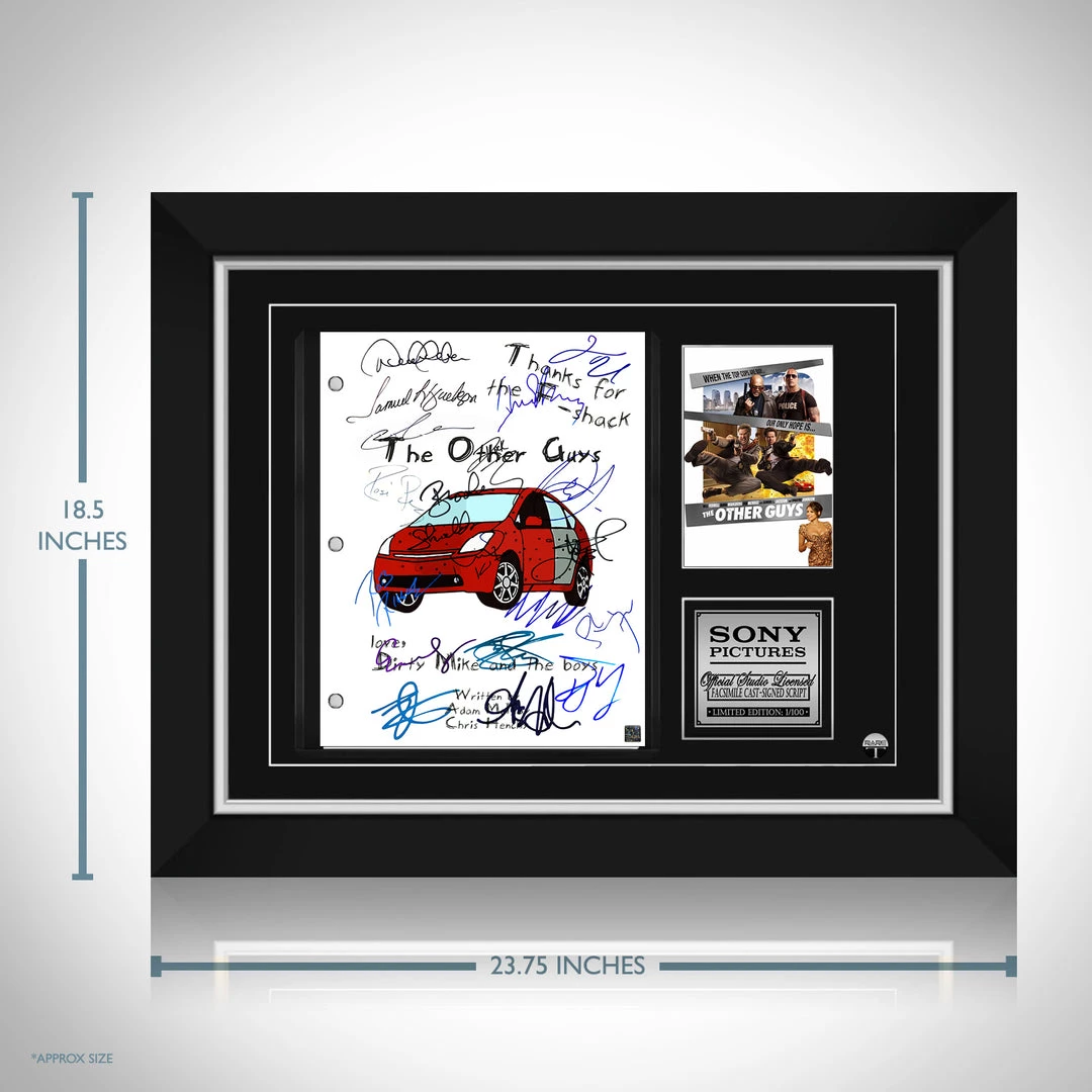 RARE-T The Other Guys Script Limited Signature Edition Studio Licensed Custom Frame 3 RARE-T The Other Guys Script Limited Signature Edition Studio Licensed Custom Frame