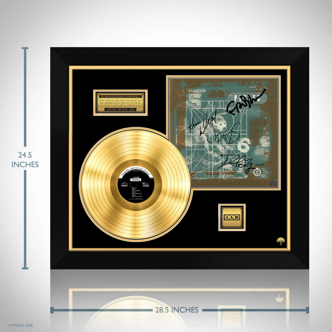 RARE-T Limited Edition Frames The Pixies - Doolittle Gold LP Limited Signature Edition Studio Licensed Custom Frame 3 RARE-T Limited Edition Frames The Pixies - Doolittle Gold LP Limited Signature Edition Studio Licensed Custom Frame
