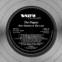 Rare-T Limited Edition Frames The Pogues - Rum Sodomy & The Lash Platinum LP Limited Signature Edition Studio Licensed Custom Frame