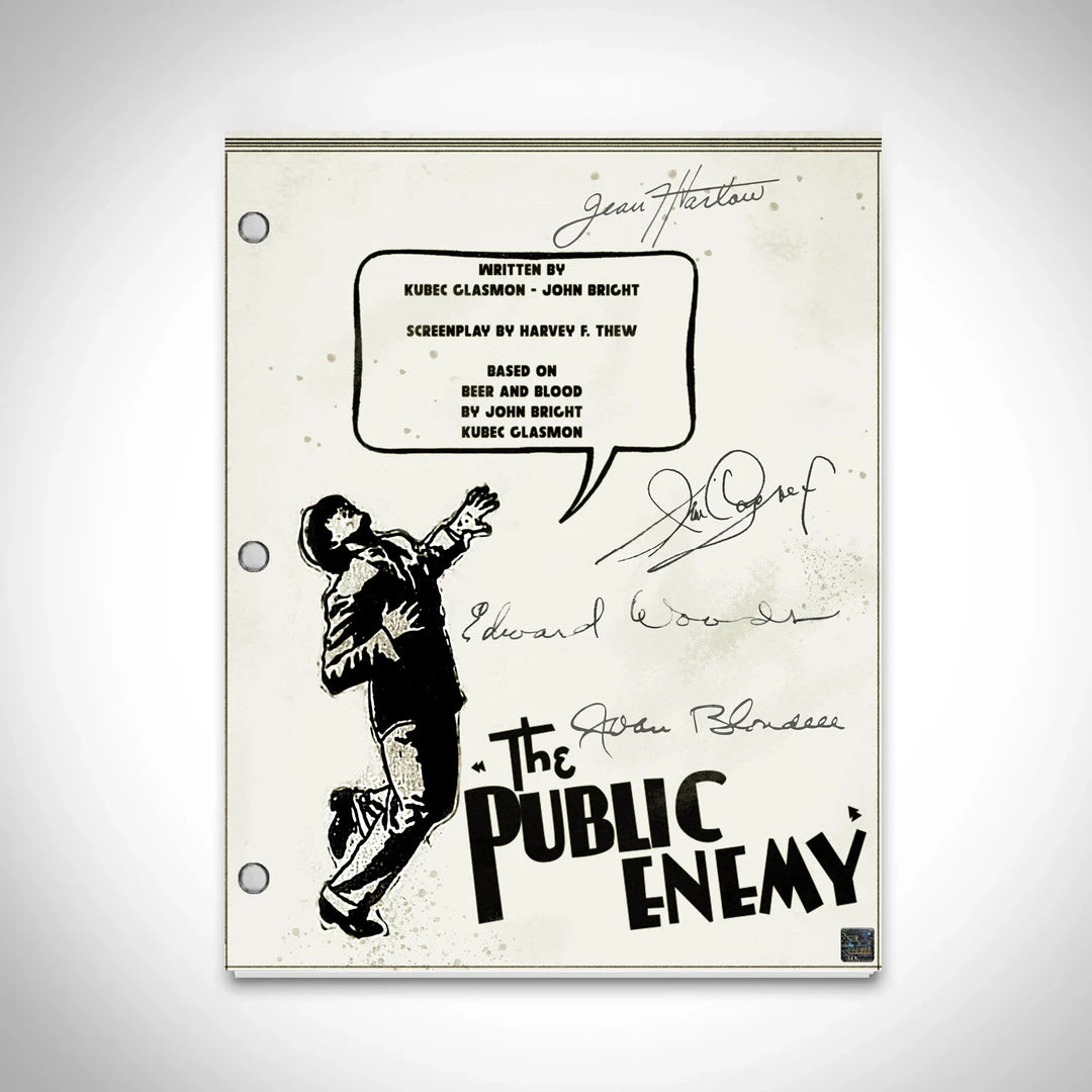 RARE-T The Public Enemy 1931 Transcript Limited Signature Edition Studio Licensed Custom Frame 4 RARE-T The Public Enemy 1931 Transcript Limited Signature Edition Studio Licensed Custom Frame