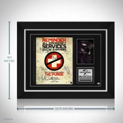 RARE-T The Purge Script Limited Signature Edition Studio Licensed Custom Frame Limited Edition Frames