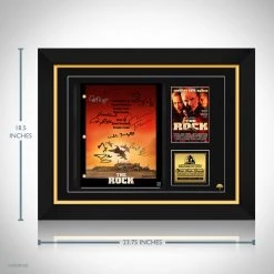 RARE-T The Rock Script Limited Signature Edition Studio Licensed Custom Frame