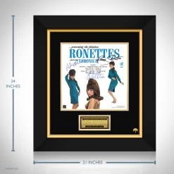 RARE-T The Ronettes - Presenting The Fabulous Ronettes Featuring Veronica LP Cover Limited Signature Edition Studio Licensed Custom Frame