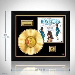 RARE-T The Ronettes - Presenting The Fabulous Ronettes Featuring Veronica Gold LP Limited Signature Edition Studio Licensed Custom Frame Limited Edition Frames