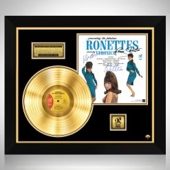 RARE-T The Ronettes - Presenting The Fabulous Ronettes Featuring Veronica Gold LP Limited Signature Edition Studio Licensed Custom Frame Limited Edition Frames
