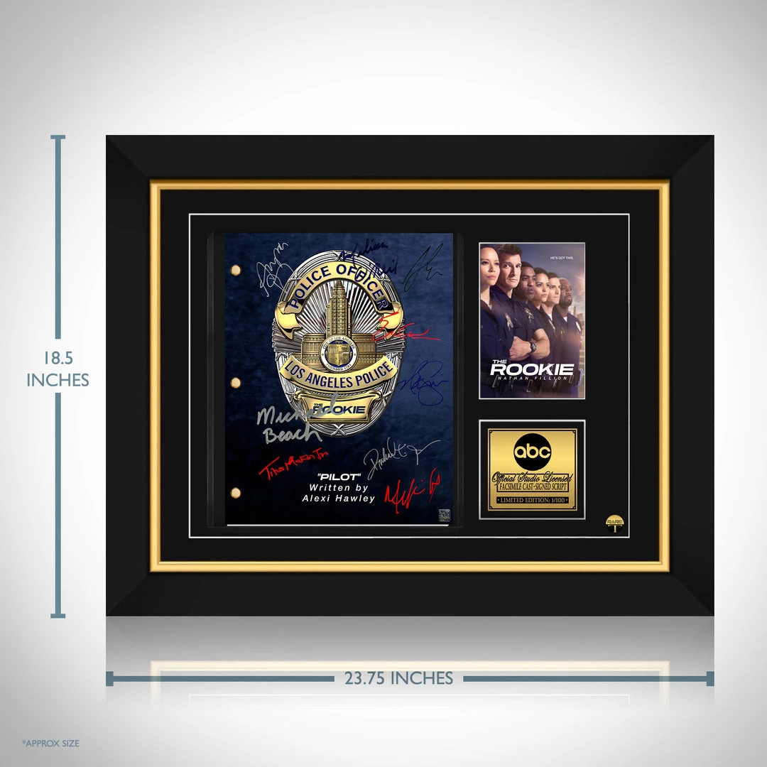RARE-T The Rookie Script Limited Signature Edition Studio Licensed Custom Frame Limited Edition Frames 3 RARE-T The Rookie Script Limited Signature Edition Studio Licensed Custom Frame Limited Edition Frames