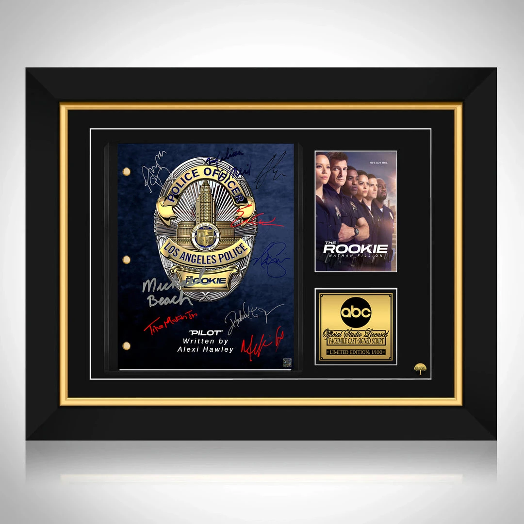 RARE-T The Rookie Script Limited Signature Edition Studio Licensed Custom Frame Limited Edition Frames 1 RARE-T The Rookie Script Limited Signature Edition Studio Licensed Custom Frame Limited Edition Frames