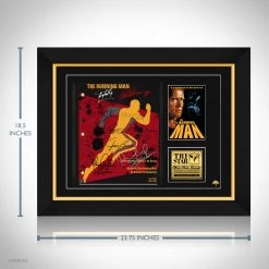 RARE-T The Running Man Script Limited Signature Edition Studio Licensed Custom Frame