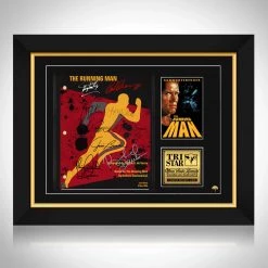 RARE-T The Running Man Script Limited Signature Edition Studio Licensed Custom Frame