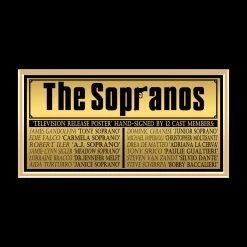 APW Signed Memorabilia The Sopranos- Cast Hand-Signed Release Television Vintage Distressed Poster Custom Frame 27 APW Signed Memorabilia The Sopranos- Cast Hand-Signed Release Television Vintage Distressed Poster Custom Frame