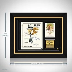RARE-T The Sting 1973 Script Limited Signature Edition Studio Licensed Custom Frame